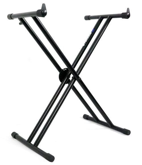Double X Braced Keyboard Stand with Push Lock