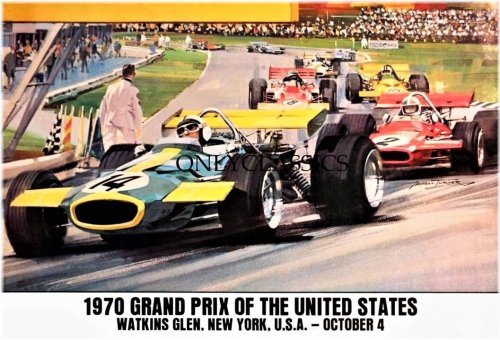 Vintage Grand Prix Poster - Watkins Glen 1970