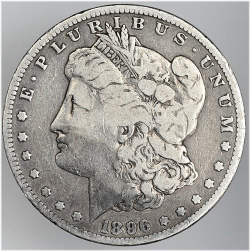 1896-S Morgan Silver Dollar with VG Details