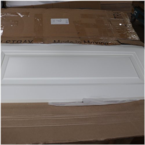 Square Raised Off-White Cabinet Door