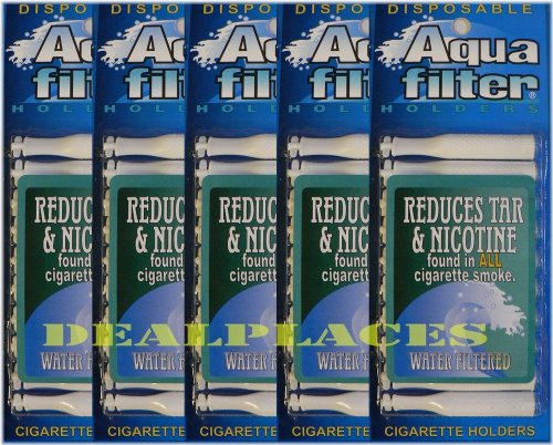 AquaShield Tar and Nicotine Reducing Cigarette Filters - Set of 50