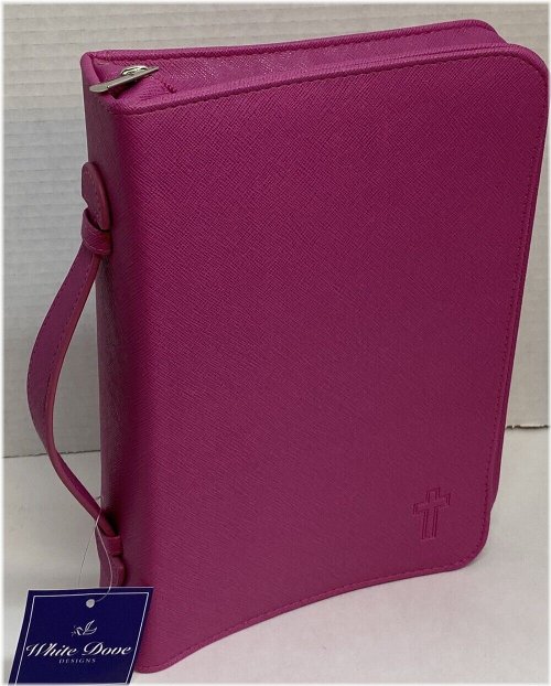 Pink Textured Vinyl XL Bible Case