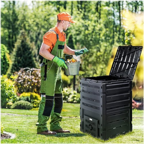 Black Barrel Composter