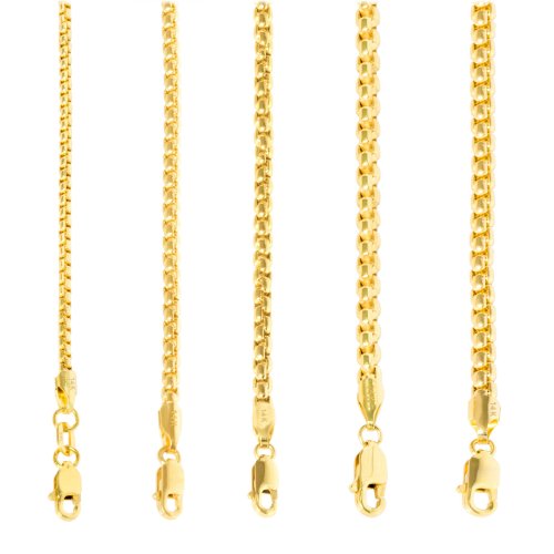 Golden Venetian Link Chain Necklace