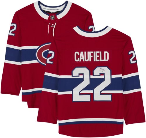Montreal Canadiens Autographed Red Jersey by Cole Caufield