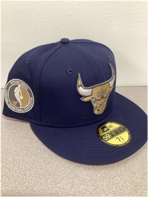 Chicago Bulls Navy Blue 59FIFTY Hat - Size 7 3/8