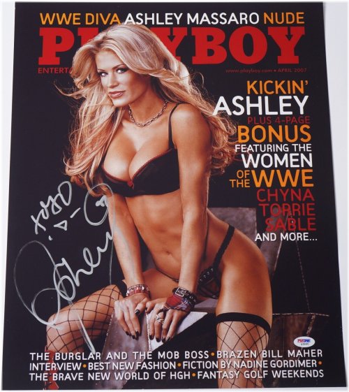 Playboy Tribute: Ashley Massaro 16x20 Signed Photo with COA