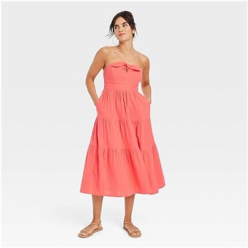 Sunset Horizon Strapless Dress
