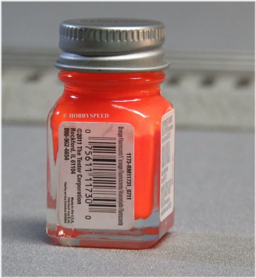 Fluorescent Orange Enamel Paint