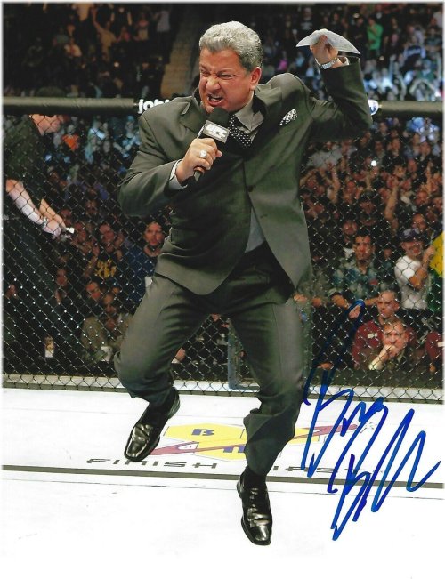 Octagon Announcer Autographed Photo by Bruce Buffer