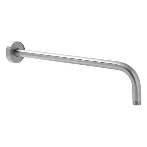 Brushed Nickel Shower Arm Extension with Wall Mount