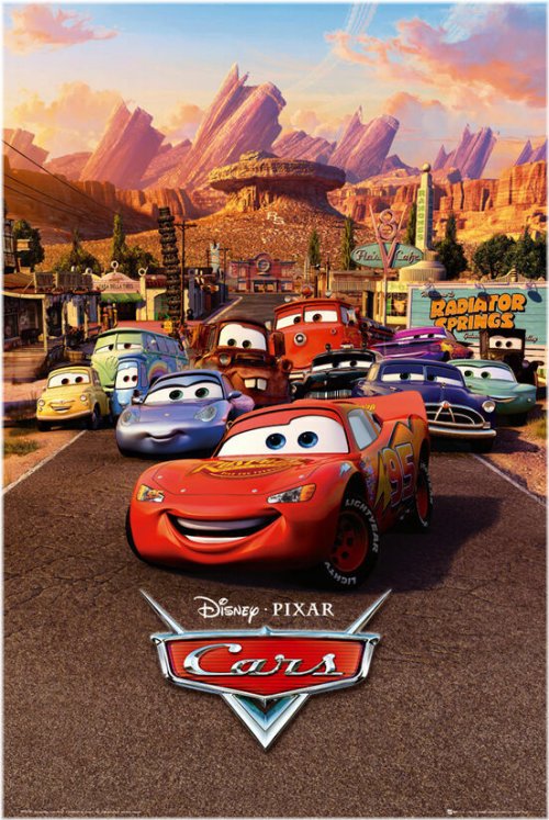 Pixar's Colorful Ride Poster