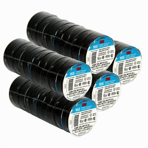 Black Vinyl Tape - 50 Pack