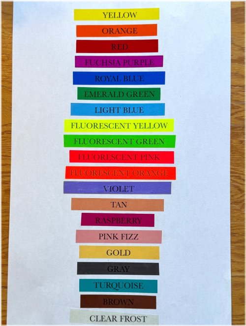 Colorful Adhesive Vinyl Roll