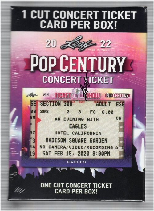 2022 Leaf Pop Century Concert Ticket Factory Sealed Blaster Box