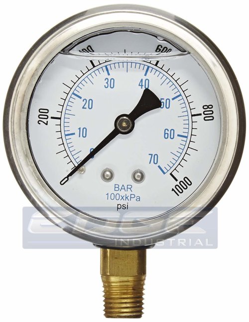 Hydraulic Liquid Filled Pressure Gauge