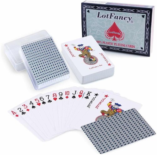 PVC Waterproof Playing Cards Set with Protective Case