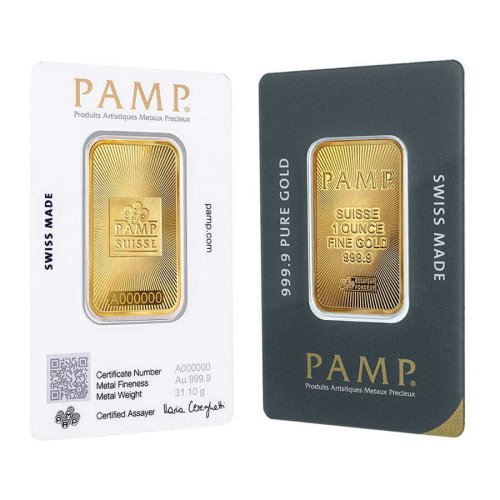 Pure Elegance 1 oz Gold Bar by PAMP Suisse (CertiPAMP Ass