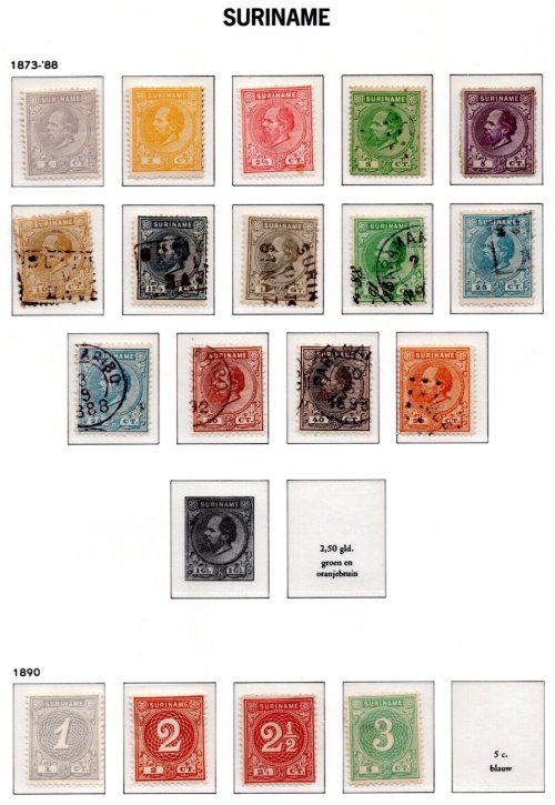Dutch Guiana Stamp Assortment