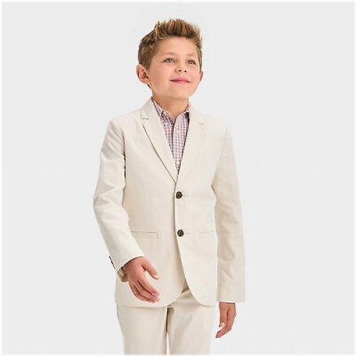 Light Beige Dobby Blazer