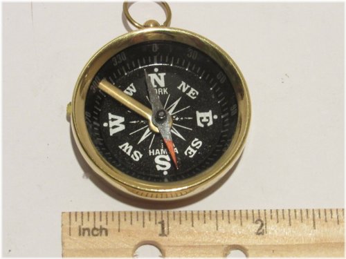Midnight Navigator Brass Compass