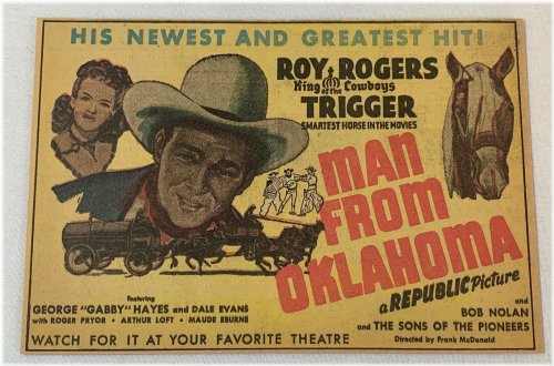 Roy Rogers: Man from Oklahoma Movie Ad