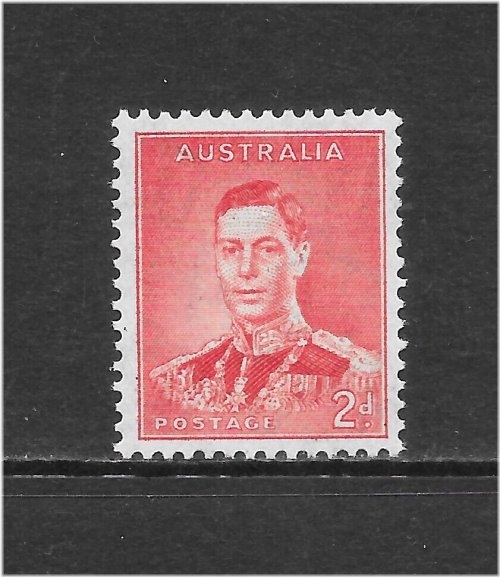 King George VI Scarlet Stamp - 1937 Issue
