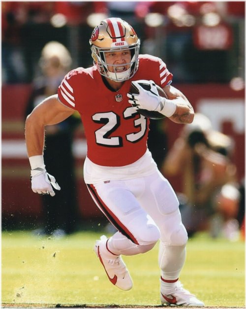 Christian McCaffrey Signed 8x10 Football Photo - San Francisco 49ers