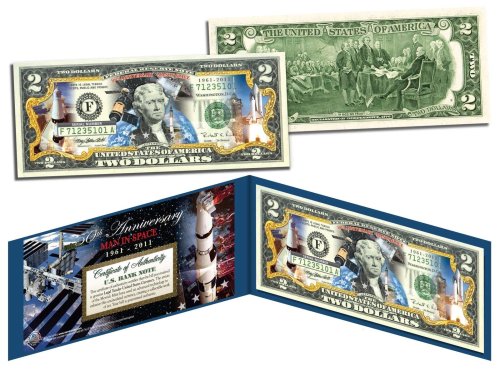 Commemorative NASA $2 Bill - Celebrating 50 Years of Man in Space