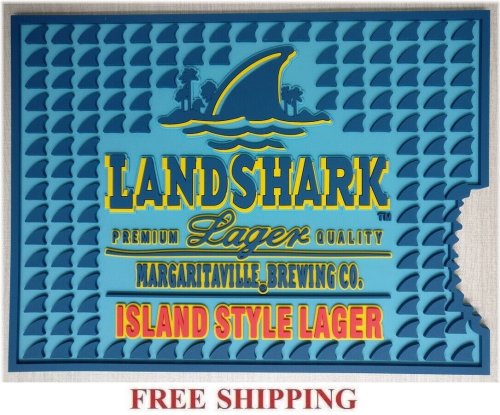 Shark Bite Bar Coaster: Landshark Lager Collectible Spill Mat