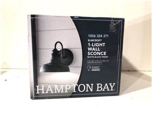 Elmcroft Matte Black Wall Sconce