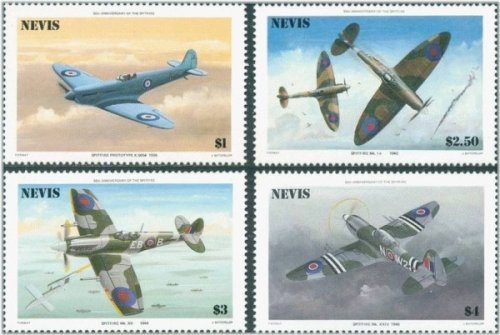 Nevis Spitfire Fighter Commemorative Set