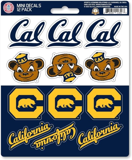 Golden Bear Fan Decal Set