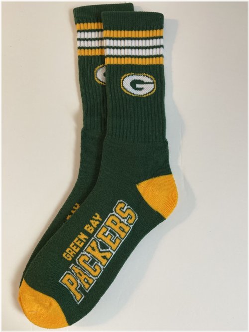 Green Bay Packers 4-Stripe Adult Socks