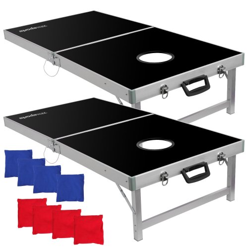 Portable Bean Bag Toss Set with Aluminum Boards