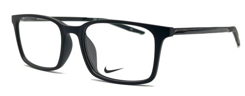 Sleek Matte Black Eyeglass Frame
