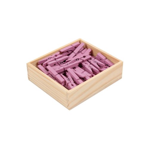 Lavender Wood Clothespins - Medium Size