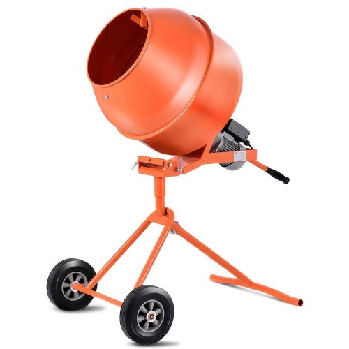 SteelTilt Electric Mixer - 5 Cubic Feet Drum Capacity