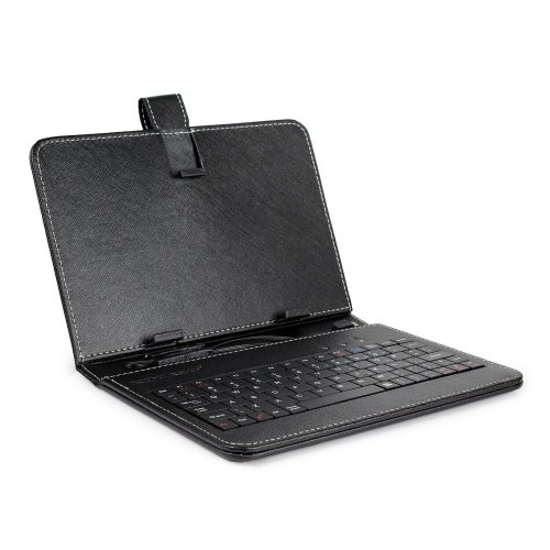 Leather Tablet Keyboard Folio with Stand