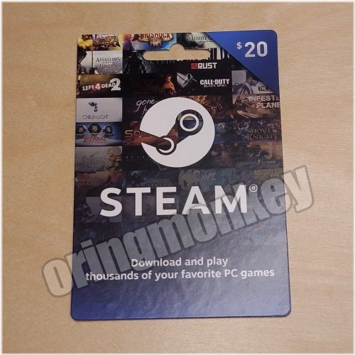 Game On: $20 Steam Wallet Gift Card with Receipt