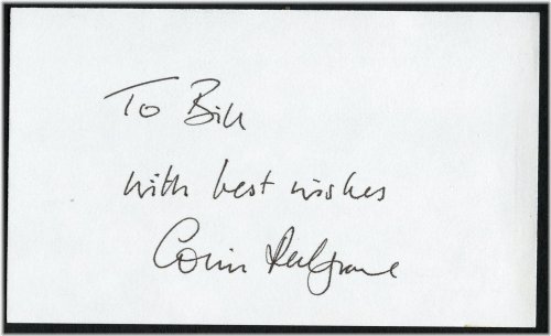 Corin Redgrave Autographed 3x5 Cut - Not About Nightingales