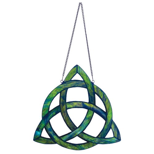 Trinity Knot Stained Glass Hanging Window Panel