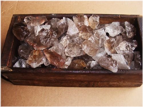 Smoky Quartz Rough Collection with Bonus Faceted Gemstone