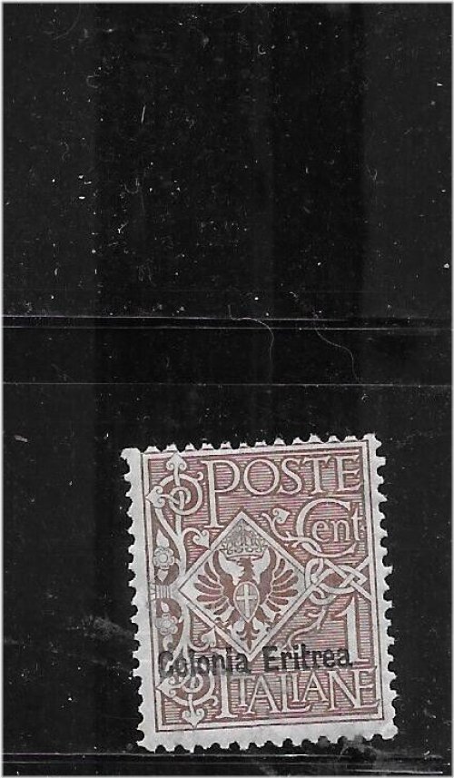 Eritrean Vintage Stamp - SC#19 1903 1c Overprint