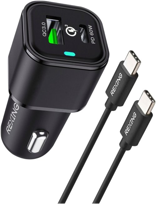 RapidCharge Dual-Port Vehicle Charger