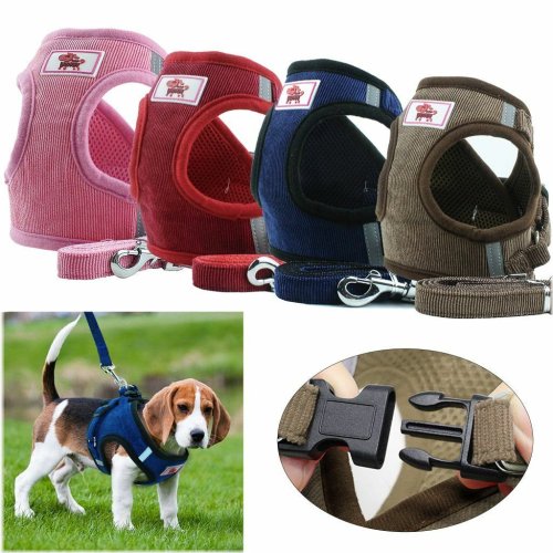 Reflective Control Vest and Leash Set for Dogs of All Sizes