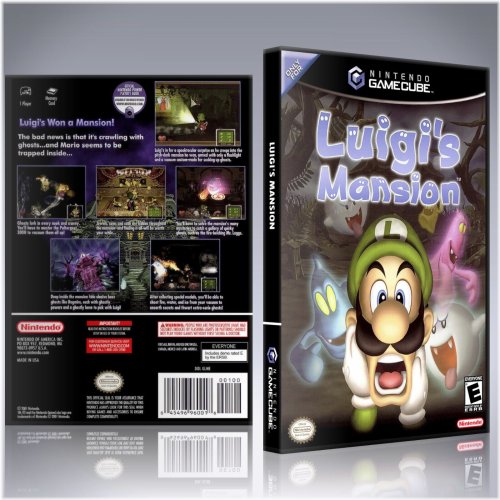 Luigi's Mansion Replacement Case and Artwork Set - GameCube