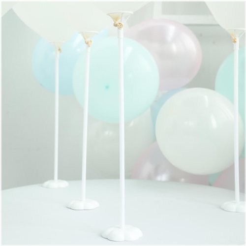 Elegant White Balloon Column Stand Kit