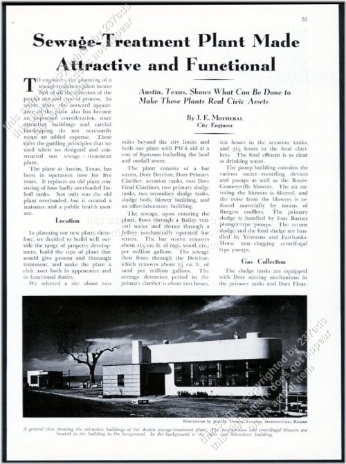 Vintage Austin Texas Municipal Infrastructure Documentation