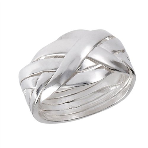 Sterling Silver Puzzle Weave Ring